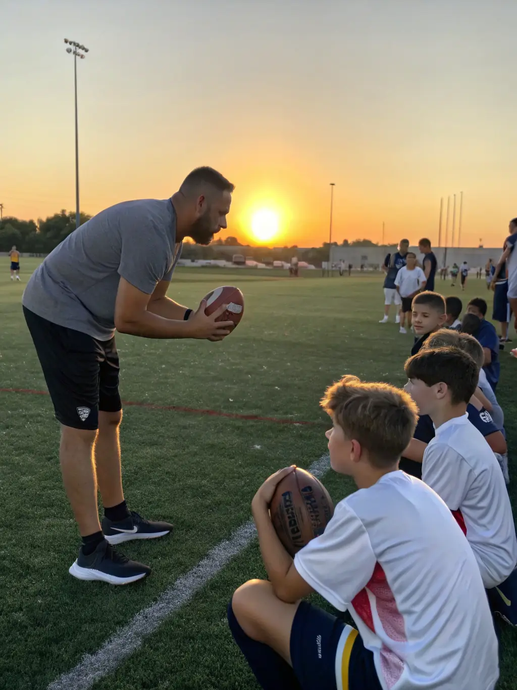 Image of coaches providing personalized training to individual players at Sporting Chataigneraie Cantal, focusing on specific skill enhancement.